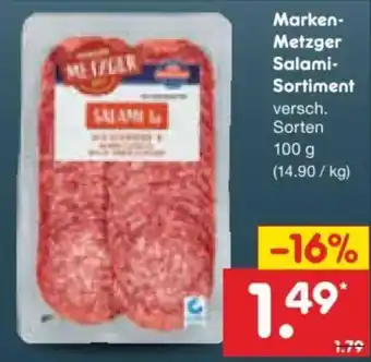 Netto Marken-Discount Marken-Metzger Salami-Sortiment Angebot
