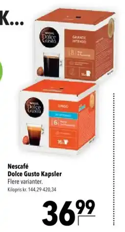CITTI Markt Nescafé Dolce Gusto Kapsler Angebot