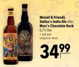 CITTI Markt Maisel & Friends Stefan's India Ale eller Marc's Chocolate Bock Angebot
