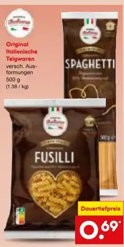 Netto Marken-Discount Original Italienische Teigwaren Angebot