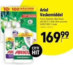 CITTI Markt Ariel Vaskemiddel Angebot