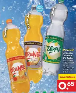 Netto Marken-Discount StarDrink Limonade Angebot
