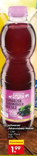Netto Marken-Discount STERN schwarzer Johannisbeer-Nektar Angebot
