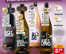 Netto Marken-Discount Edition Valentin Vogel Weine Angebot