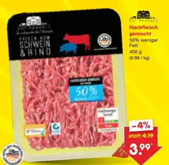 Netto Marken-Discount Hackfleisch gemischt Angebot