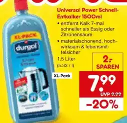 Netto Marken-Discount Universal Power Schnell-Entkalker Angebot
