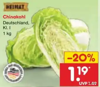 Netto Marken-Discount HEIMAT Chinakohl Angebot