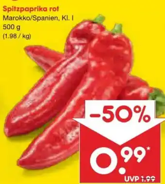 Netto Marken-Discount Spitzpaprika rot Angebot