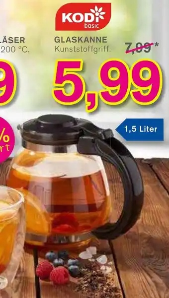 KODi Glaskanne 1.5 Liter Angebot