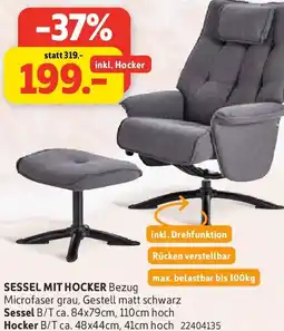SCONTO Sessel mit hocker Angebot