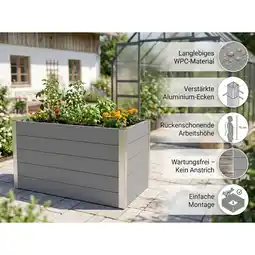 Netto Marken-Discount WPC Hochbeet CARMENO - Grau Angebot