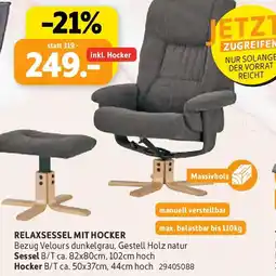 SCONTO Relaxsessel mit hocker Angebot