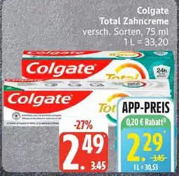 Edeka Colgate Total Zahncreme Angebot