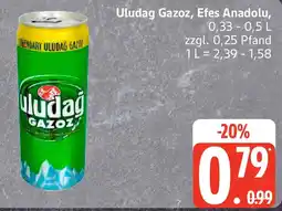 Edeka Uludag Gazoz, Efes Anadolu, Angebot
