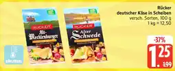 Edeka Rücker deutscher Käse in Scheiben Angebot