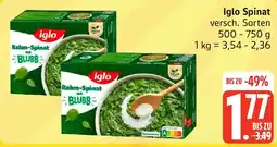 Edeka Iglo Spinat Angebot