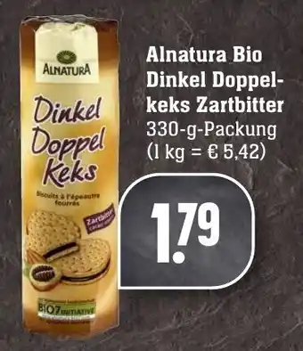 Edeka Neukauf Alnatura Bio Dinkel Doppelkeks Zartbitter 330g Angebot