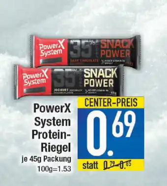 E-Center PowerX System Protein-Riegel 450g Angebot