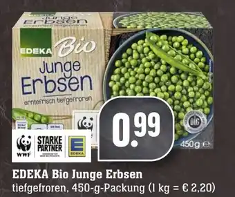 Edeka Neukauf Edeka Bio Junge Erbsen 450g Angebot