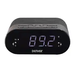 Netto Marken-Discount Denver CRQ-107 Radiowecker – PLL/FM, Dual Alarm, Qi-Ladung, schwarz Angebot