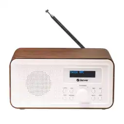 Netto Marken-Discount Denver DAB-30 DAB+/FM-Radio– Dual-Alarm-Wecker, Holz, weiß Angebot
