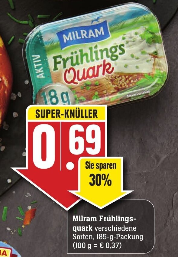 Milram Frühlingsquark 185g Angebot bei Edeka Neukauf