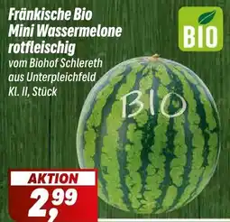 Simmel Fränkische Bio Mini Wassermelone rotfleischig Angebot