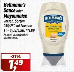 Simmel Hellmann's Sauce oder Mayonnaise Angebot