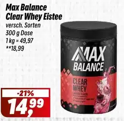 Simmel Max Balance Clear Whey Eistee Angebot