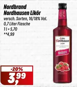 Simmel Nordbrand Nordhausen Likör Angebot