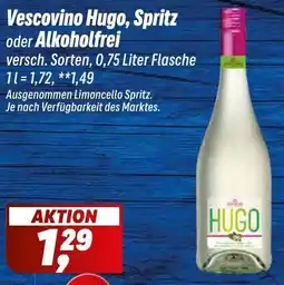 Simmel Vescovino Hugo, Spritz oder Alkoholfrei Angebot