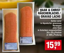 Handelshof HAARK & CHRIST RÄUCHERLACHS / GRAVAD LACHS Angebot