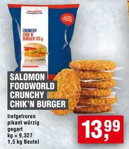 Handelshof SALOMON FOODWORLD CRUNCHY CHIK'N BURGER Angebot