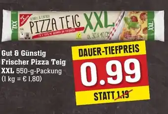 Edeka Neukauf Gut & Günstig Frischer Pizza Teig XXL 550g Angebot