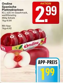 WEZ Ondine Spanische Plattnektarinen Angebot