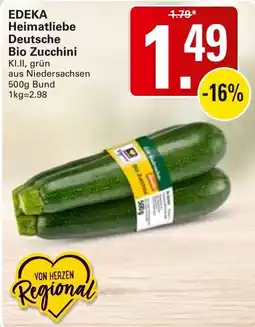 WEZ EDEKA Heimatliebe Deutsche Bio Zucchini Angebot