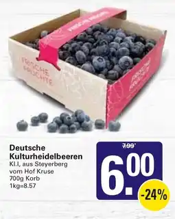 WEZ Deutsche Kulturheidelbeeren Angebot