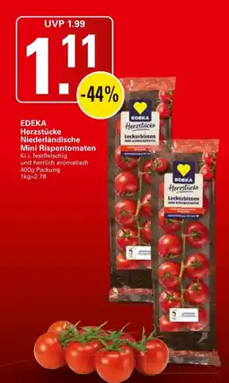 WEZ EDEKA Herzstücke Niederländische Mini Rispentomaten Angebot