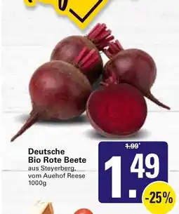 WEZ Deutsche Bio Rote Beete Angebot