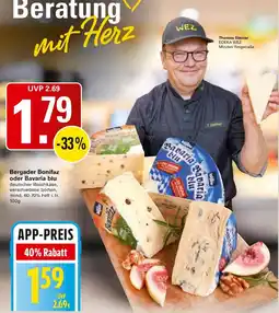 WEZ Bergader Bonifaz oder Bavaria blu Angebot