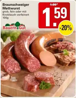 WEZ Braunschweiger Mettwurst Bauern1Gut Angebot