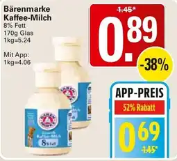 WEZ Bärenmarke Kaffee-Milch Angebot