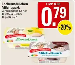 WEZ Leckermäulchen Milchquark Angebot