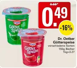 WEZ Dr. Oetker Götterspeise Angebot