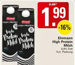 WEZ Ehrmann High Protein Milch Angebot