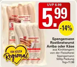 WEZ Spengemann Rostbratwurst Angebot