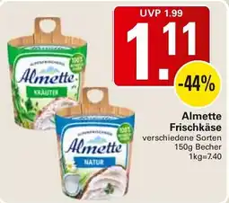 WEZ Almette Frischkäse Angebot