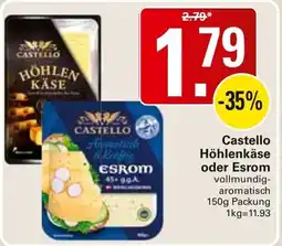 WEZ Castello Höhlenkäse oder Esrom Angebot
