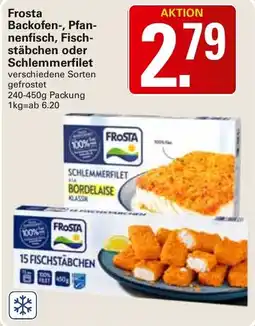 WEZ Frosta Backofen-, Pfannenfisch, Fischstäbchen oder Schlemmerfilet Angebot