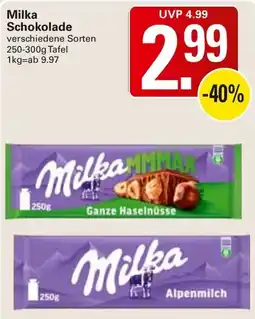 WEZ Milka Schokolade Angebot
